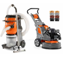 Slika: BRUSILICA ZA BETON HUSQVARNA PG5 + USISAVAČ HUSQVARNA DE 130 H